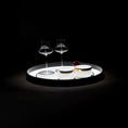 تحميل الصورة إلى عارض المعرض، Optical Art Lacquered Round Tray-Black L