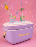 Load image into Gallery viewer, POLARBOX Lilac Cooler Box with Yellow Pop Strap - 20L