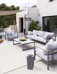 Load image into Gallery viewer, LES JARDINS Bastingage Gray Outdoor Sofa Set