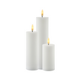 Load image into Gallery viewer, SIRIUS Smilla White LED Block Candles Set of 3