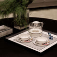 تحميل الصورة إلى عارض المعرض، Optical Art Lacquered Square Tray-M
