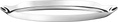 Load image into Gallery viewer, HD Stainless Steel Round Tray with Handle/ Shallow S
