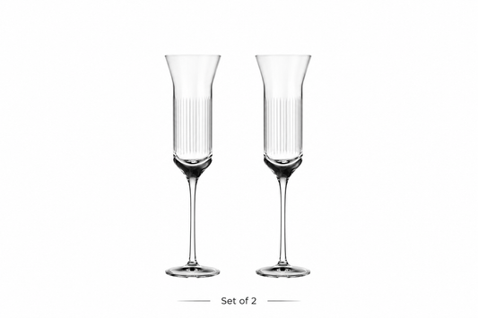 XUYU Crystal Flute Glass Set