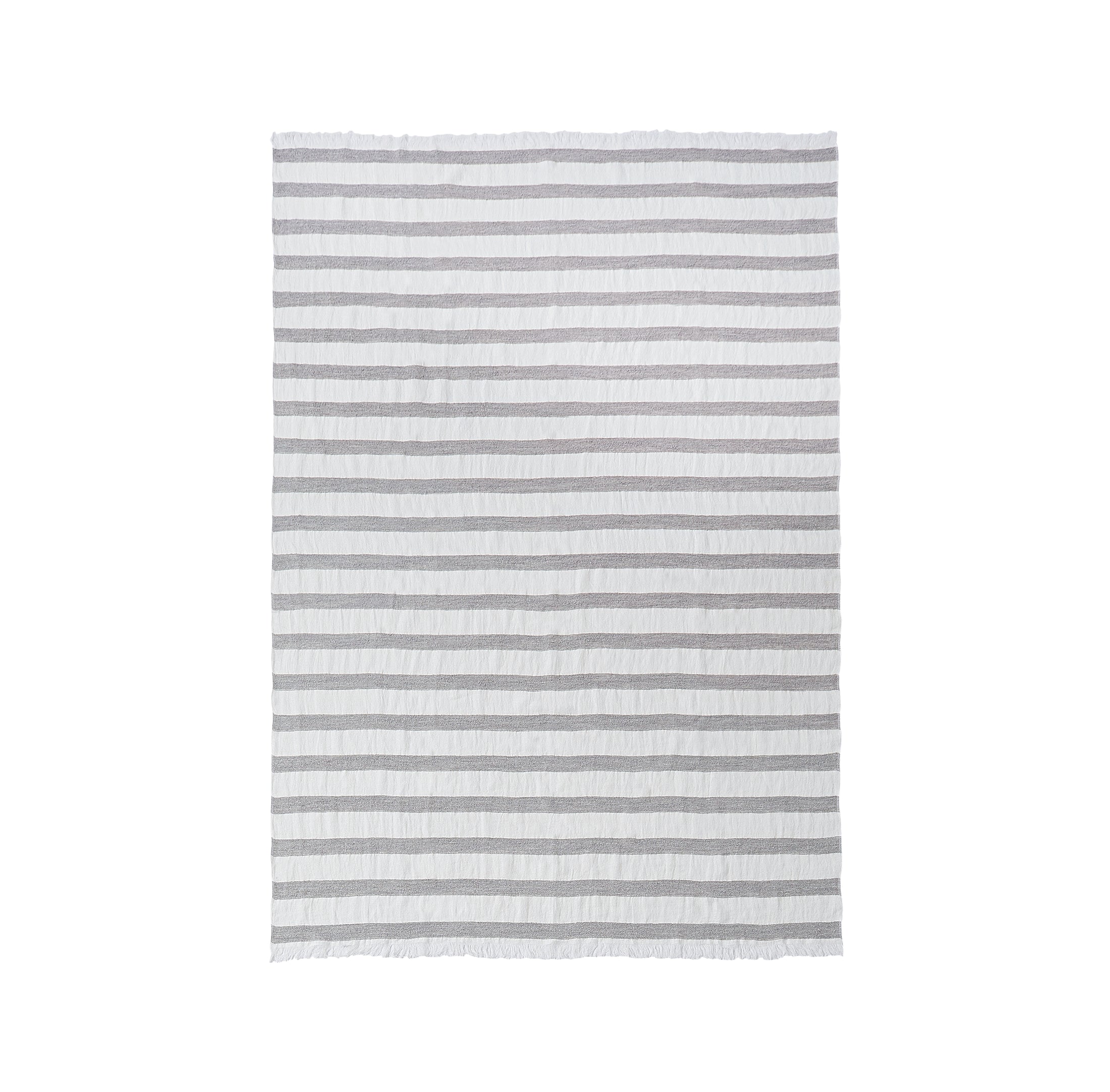 Mujie Linen Throw Blanket - Grey