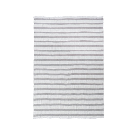 Mujie Linen Throw Blanket - Grey