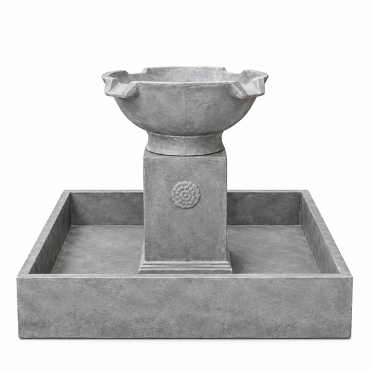 Bowl with Base Fountain – Ash