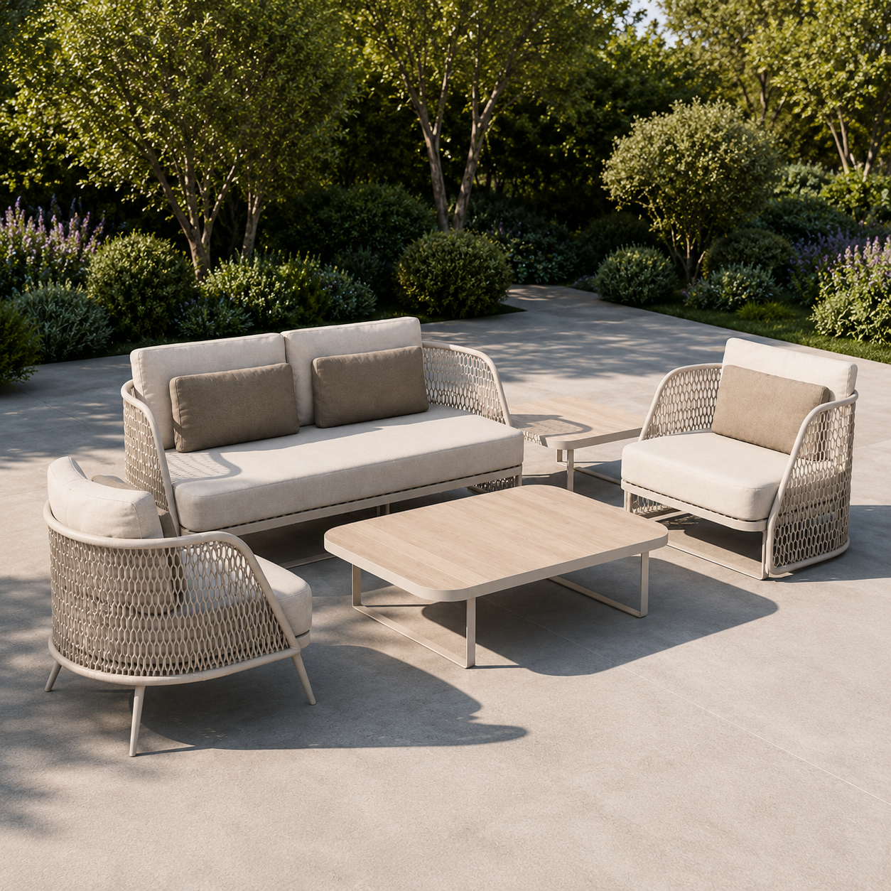 Ventura Sofa Set Beige
