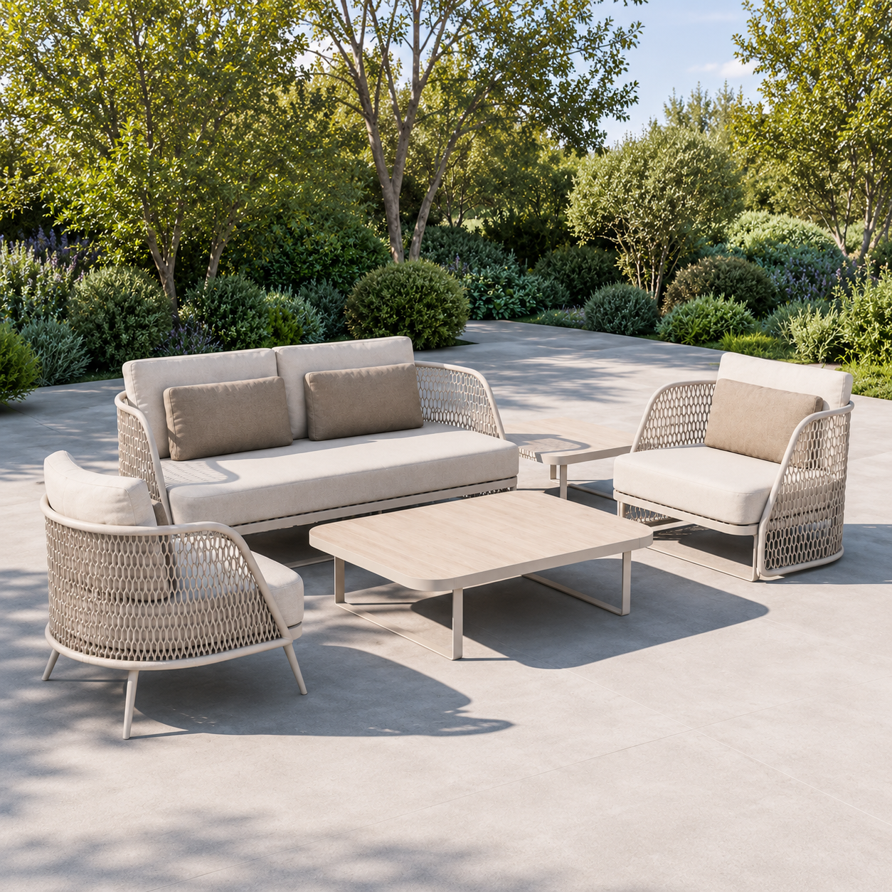 Ventura Sofa Set Beige