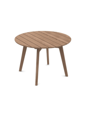 طقم طعام خارجي باللون الرمادي الداكن من إيثيمو نايت مع طاولة مستديرة