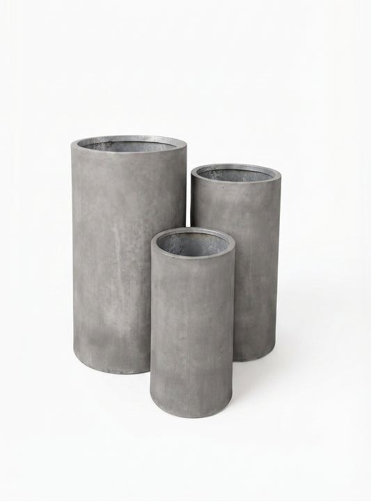 Syros Pot – Stone Grey