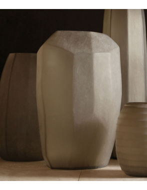GUAXS Cubistic Tall Light Grey Vase
