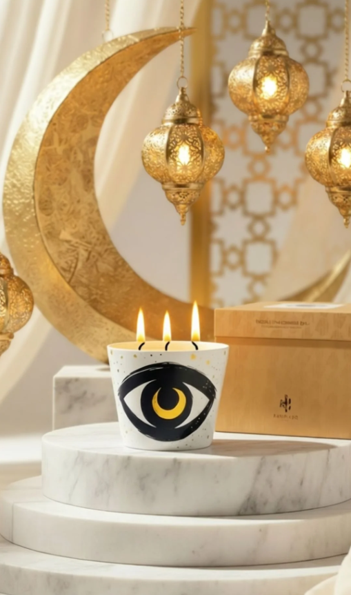 NOOR The Crescent Eye Candle 10cm