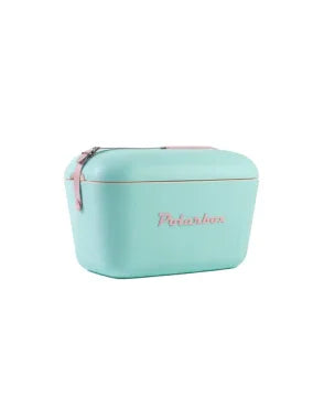 POLARBOX Cyan Cooler Box with Baby Rose Pop Strap - 12L