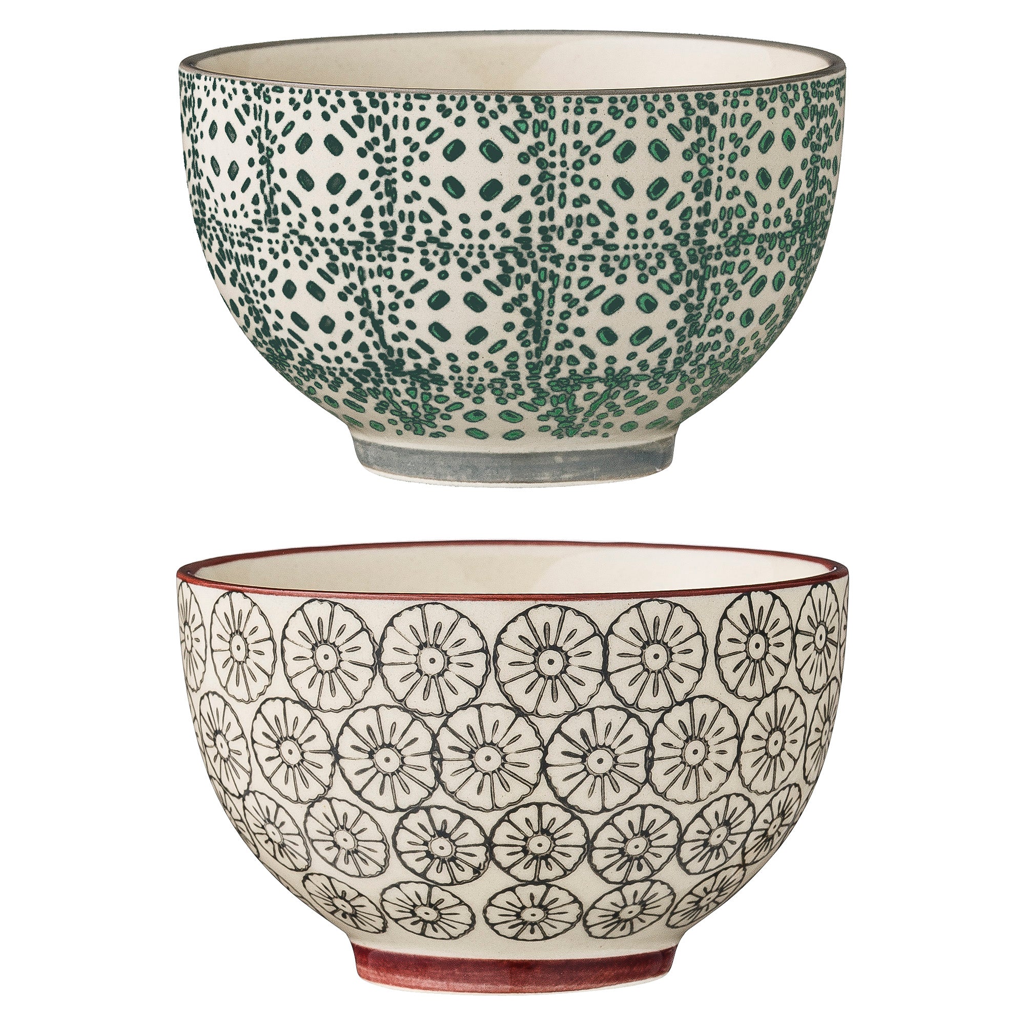 وعاء كارين، أخضر، من الفخار