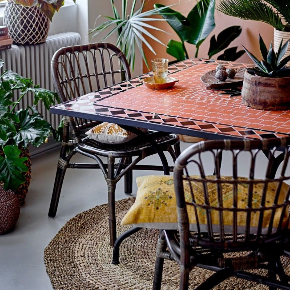 BLOOMINGVILLE IBEN سجادة طبيعية مستديرة