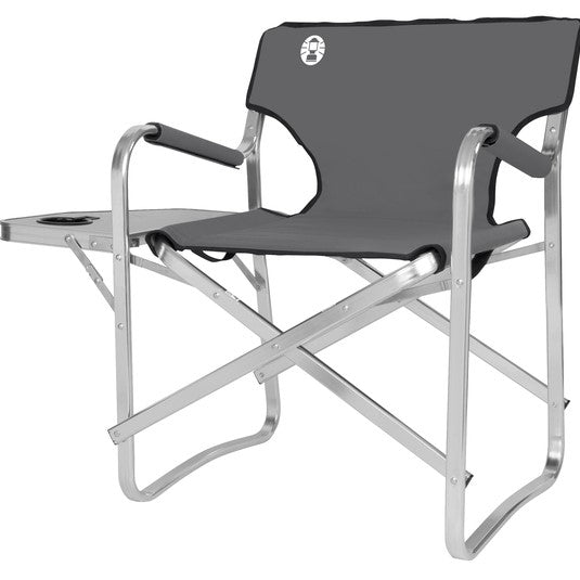 COLEMAN Gray Folding Chair with Side Table