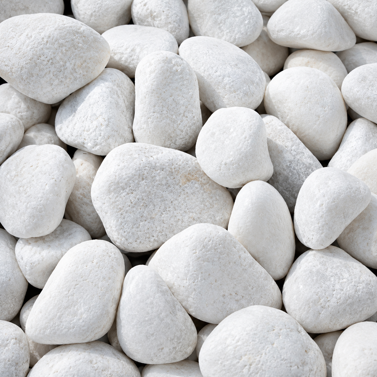 Pebbles White 4-6 cm Medium