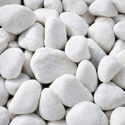 Pebbles White 4-6 cm Medium