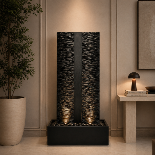 3 Panel Fountain – Charcoal