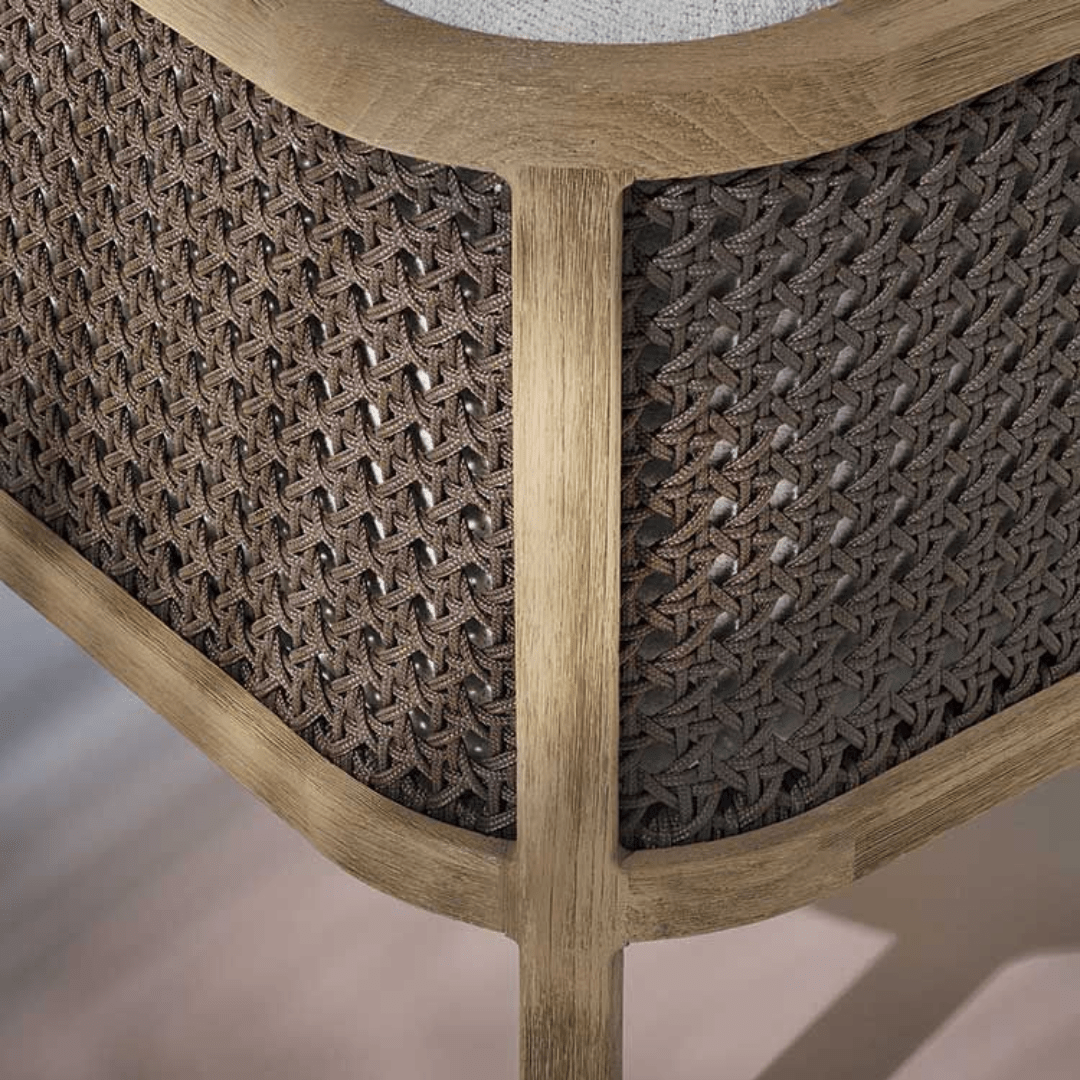 طقم أريكة خارجية من إيثيمو جراند لايف باللون الأبيض