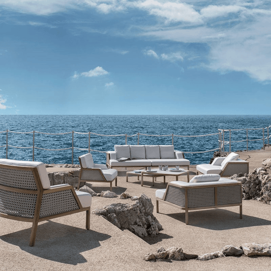 طقم أريكة خارجية من إيثيمو جراند لايف باللون الأبيض