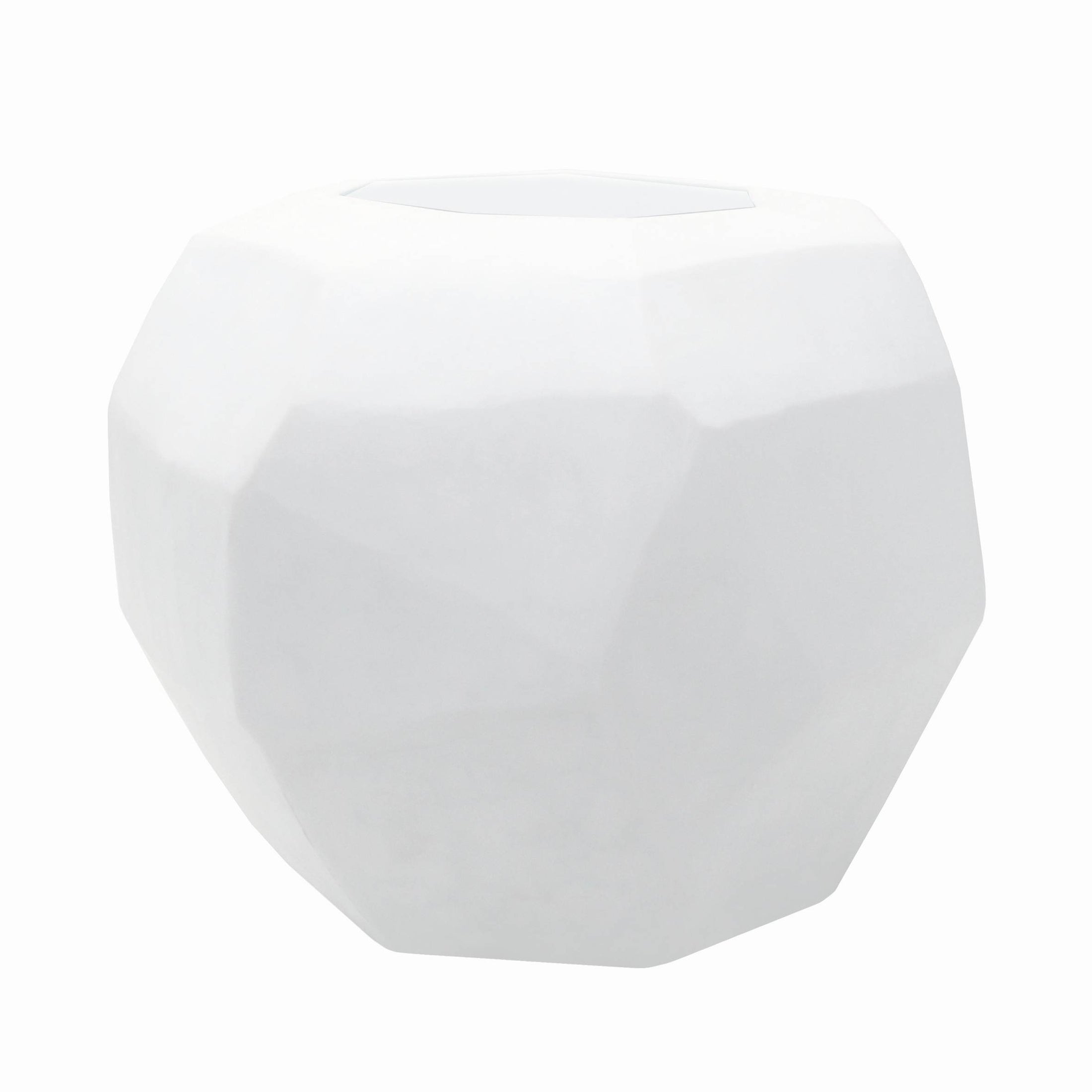 GUAXS Cubistic Round White Vase