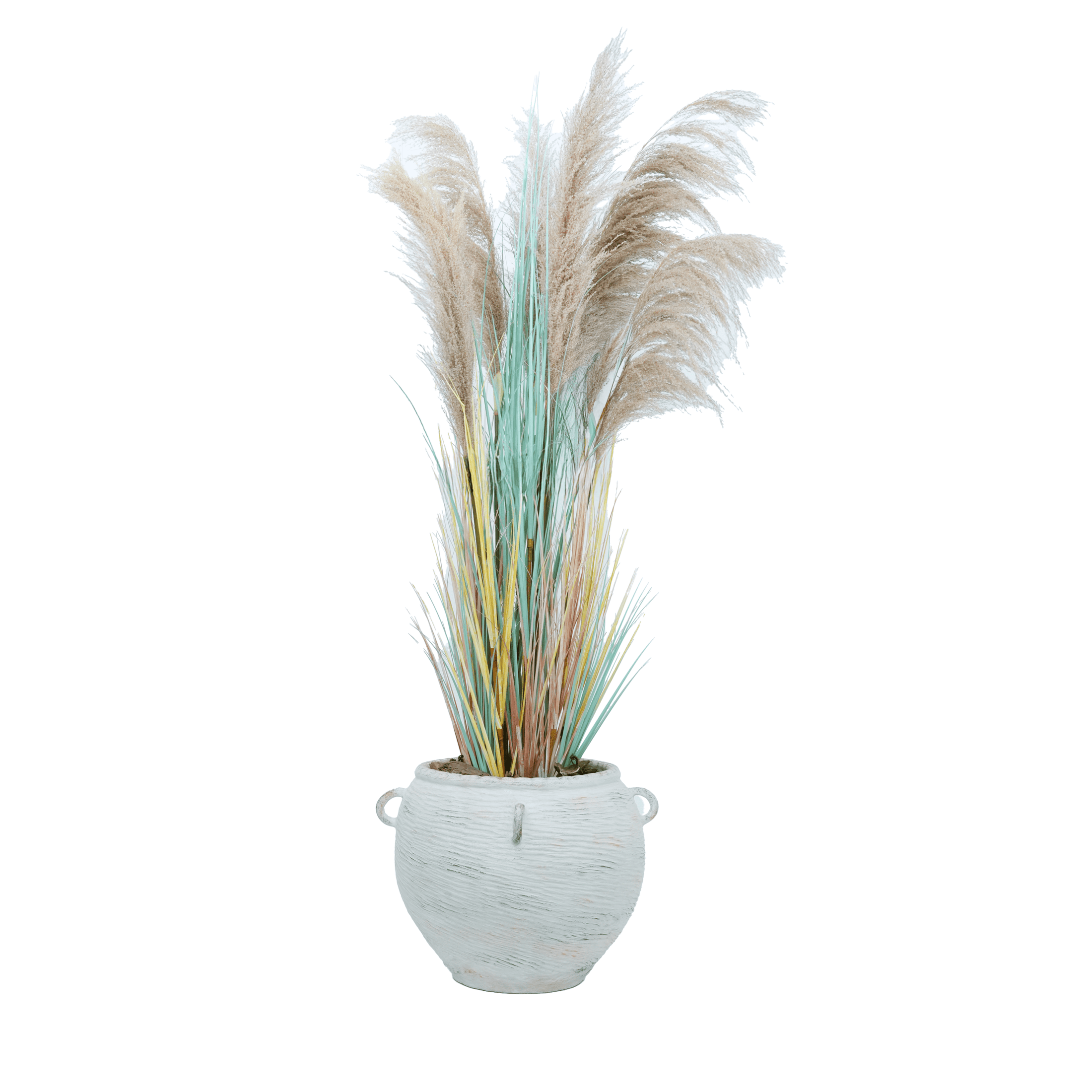 لونغجين بامباس مجففة باللون البيج الاصطناعي 170 سم - 34