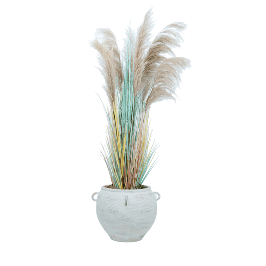 لونغجين بامباس مجففة باللون البيج الاصطناعي 170 سم - 34