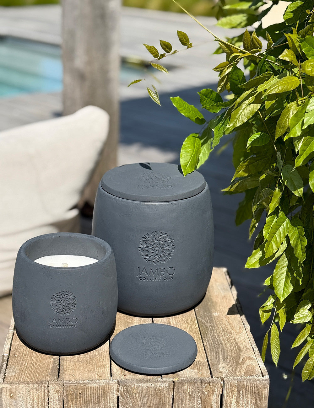 Outdoor Candle Lumo nero
