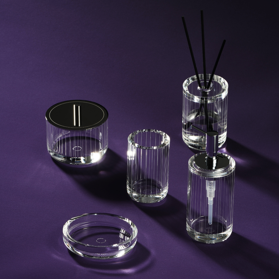 طبق حمام ريسونغ كريستال شفاف عالي الجودة