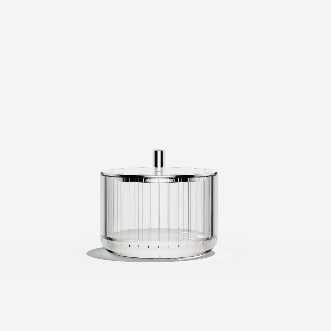 وحدة تخزين حمام ريسونغ عالية الوضوح من الكريستال الشفاف