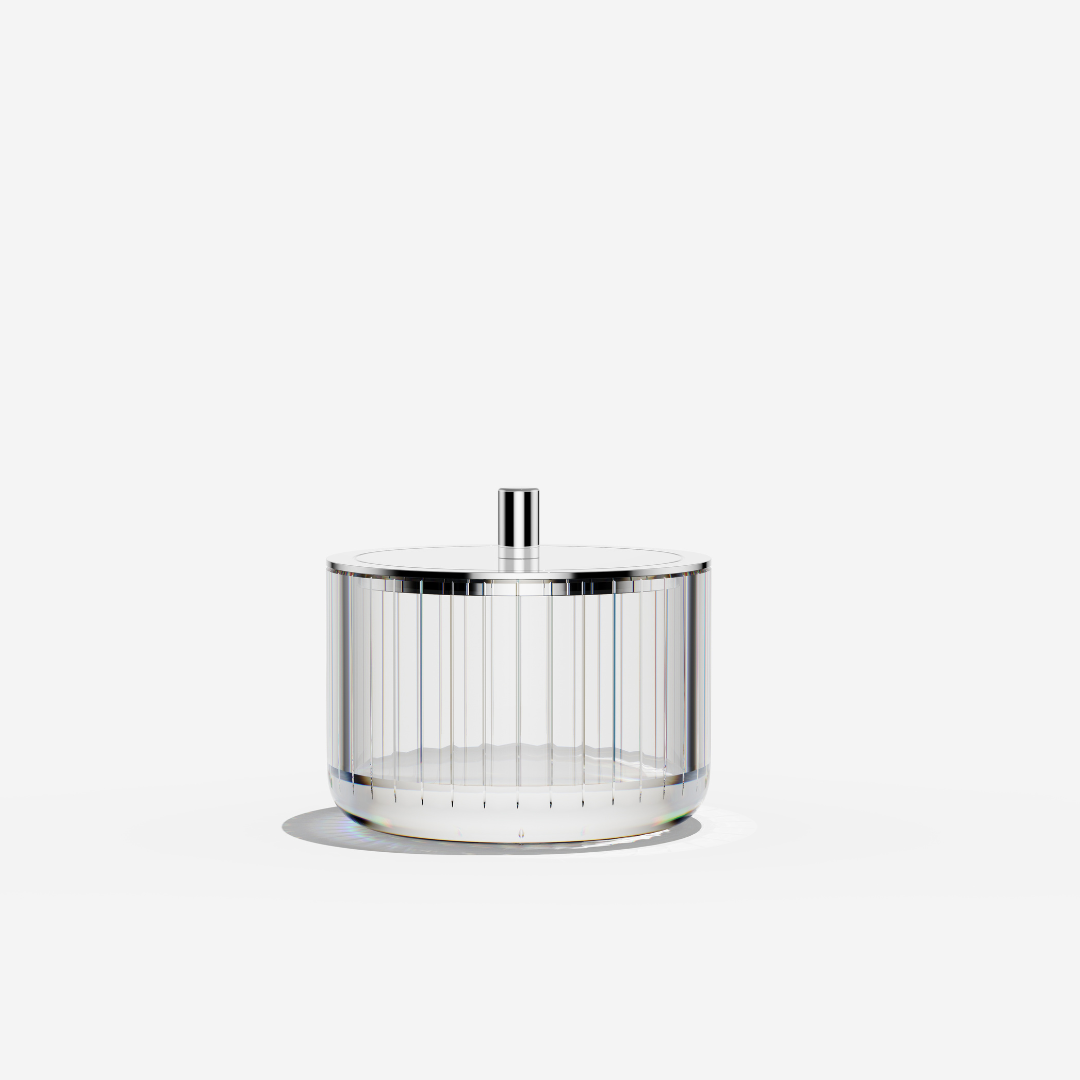 وحدة تخزين حمام ريسونغ عالية الوضوح من الكريستال الشفاف