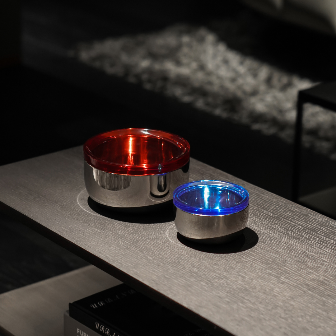 جرة تخزين ريسونغ إل - أكريليك أحمر