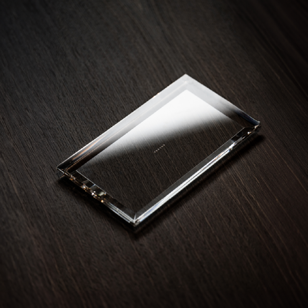 صينية RESONG مستطيلة شفافة