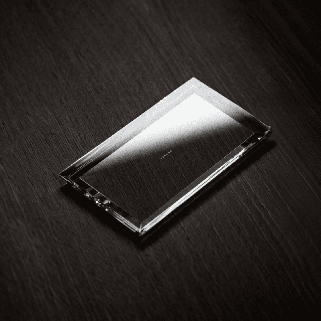 صينية RESONG مستطيلة شفافة