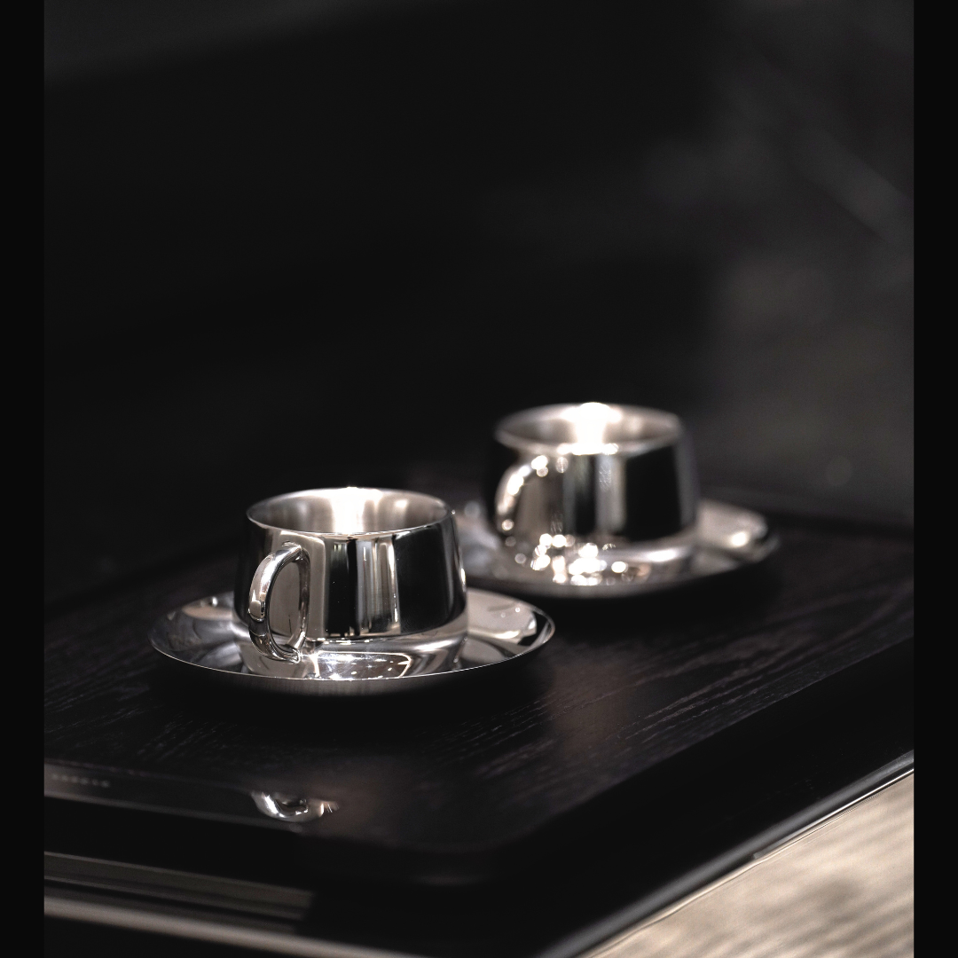 كوب شاي فضي كبير من RESONG