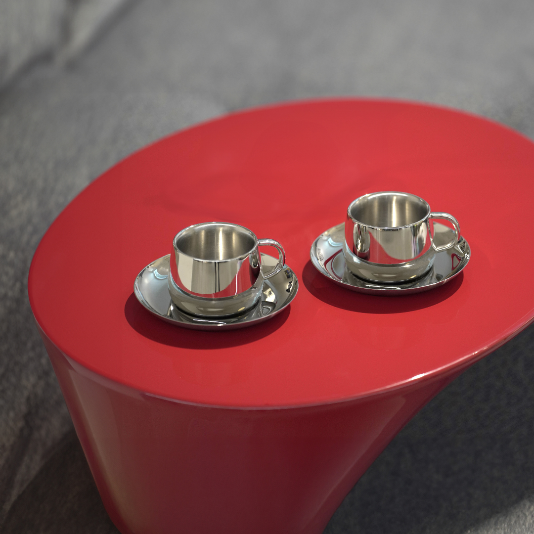 كوب شاي فضي كبير من RESONG