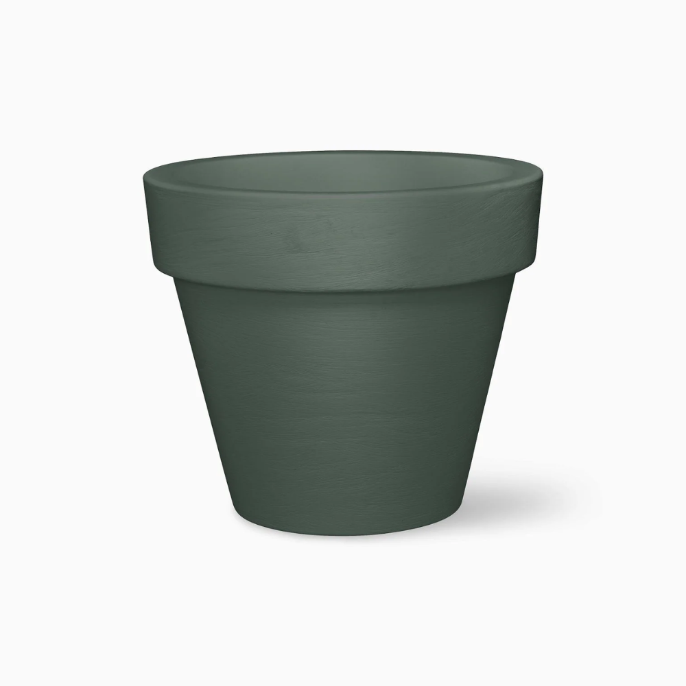 SERRALUNGA 1825 BORDATO LISCIO وعاء كبير باللون الرمادي الداكن