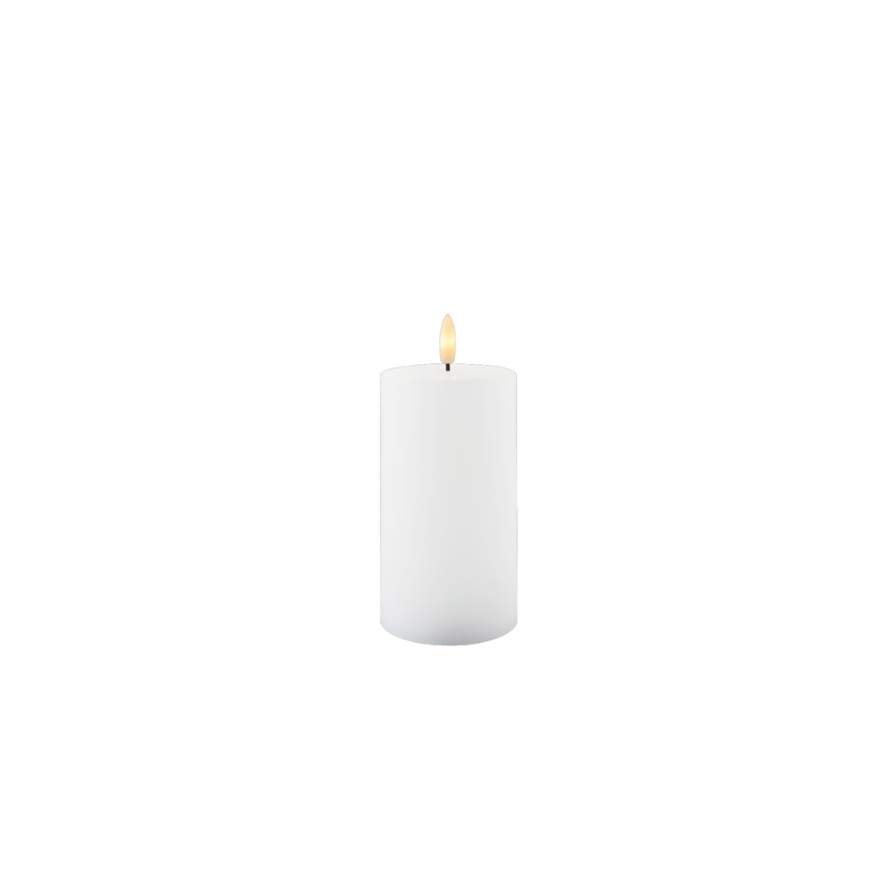 SIRIUS Sillie Small White LED Block Candle