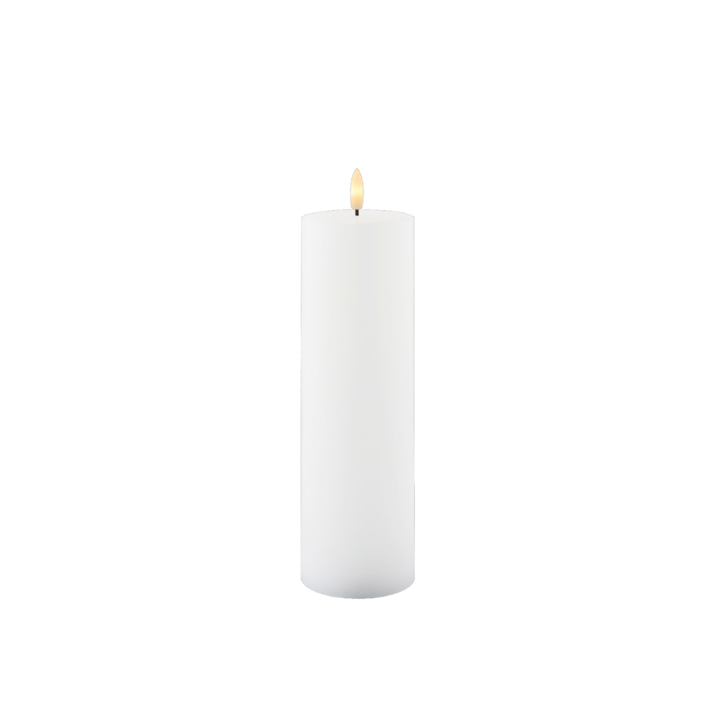 SIRIUS Sillie Large White LED Block Candle