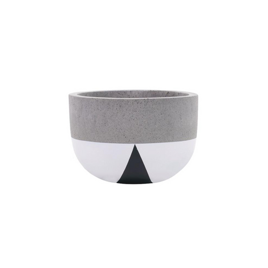 ROSIE POTTERY White Grey Blk 26x18 S