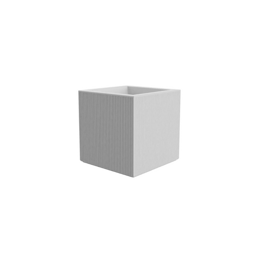 VONDOM Gatsby Small White Square Pot